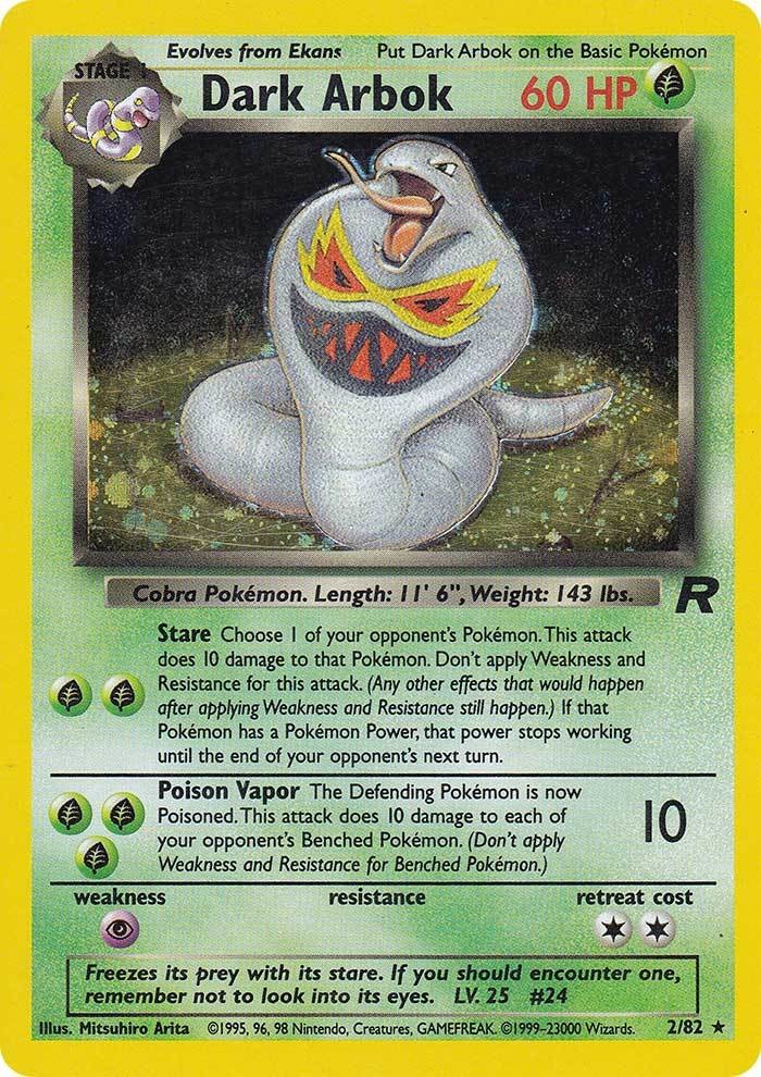 Dark Arbok (2/82) [Team Rocket Unlimited] | Jomio and Rueliete's Cards and Comics