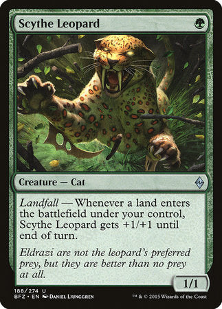 Scythe Leopard [Battle for Zendikar] | Jomio and Rueliete's Cards and Comics