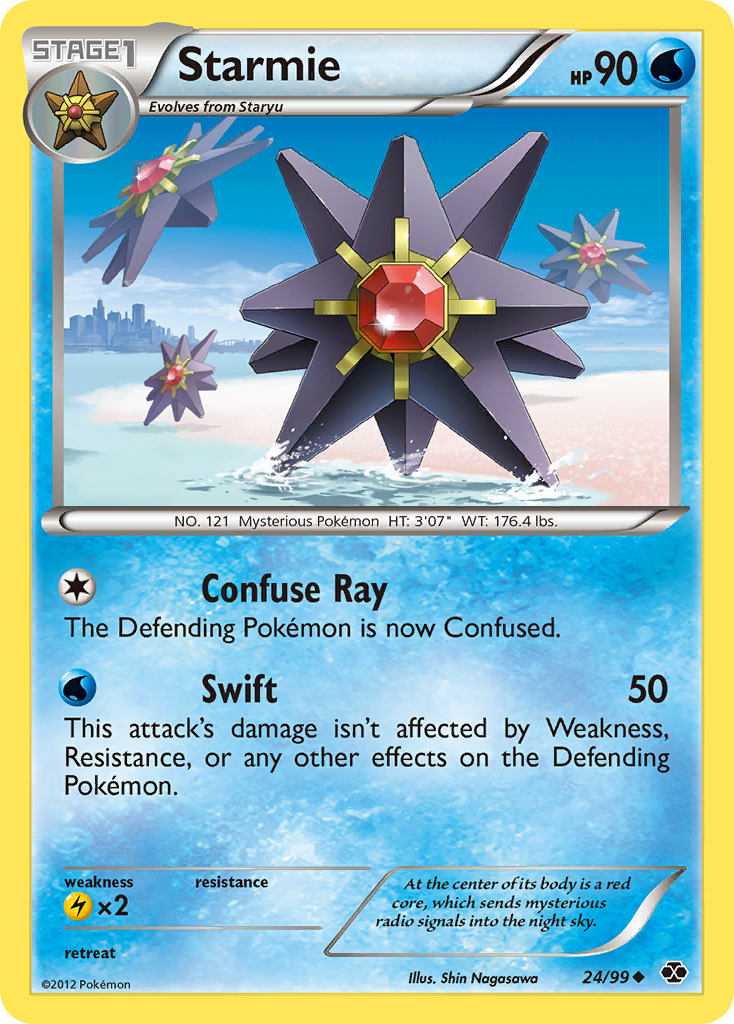 Starmie (24/99) [Black & White: Next Destinies] | Jomio and Rueliete's Cards and Comics