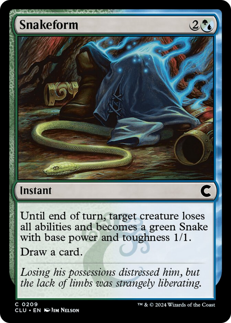 Snakeform [Ravnica: Clue Edition] | Jomio and Rueliete's Cards and Comics