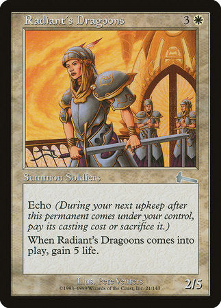 Radiant's Dragoons [Urza's Legacy] | Jomio and Rueliete's Cards and Comics