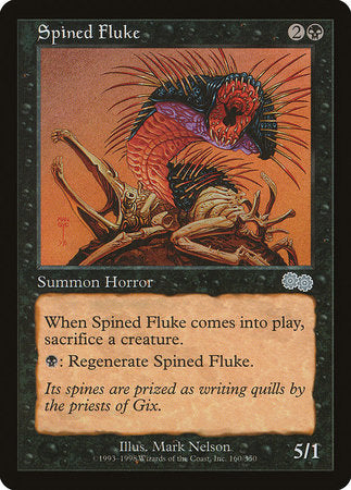Spined Fluke [Urza's Saga] | Jomio and Rueliete's Cards and Comics