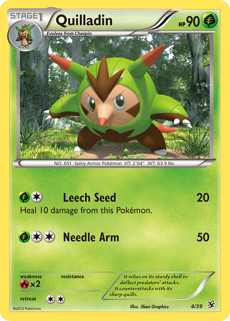 Quilladin (4/39) [XY: Kalos Starter Set] | Jomio and Rueliete's Cards and Comics