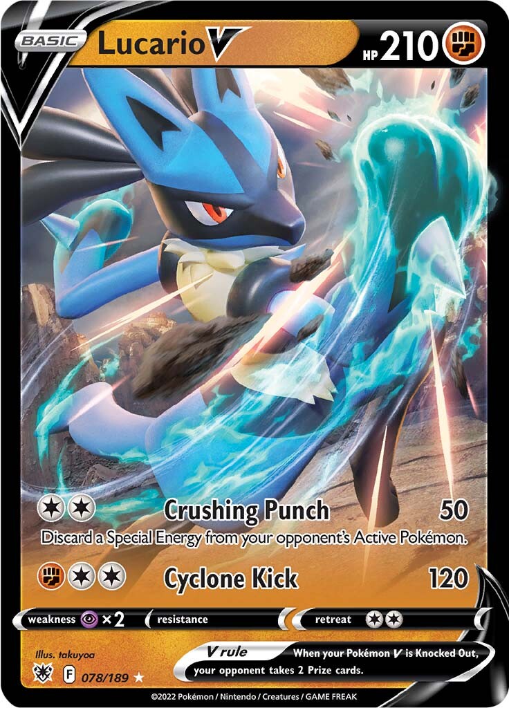 Lucario V (078/189) [Sword & Shield: Astral Radiance] | Jomio and Rueliete's Cards and Comics