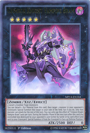 Crimson Knight Vampire Bram [MP14-EN164] Ultra Rare | Jomio and Rueliete's Cards and Comics