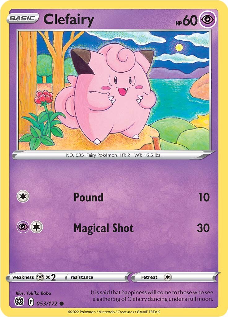 Clefairy (053/172) [Sword & Shield: Brilliant Stars] | Jomio and Rueliete's Cards and Comics