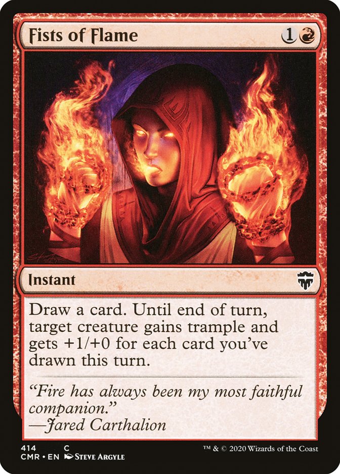 Fists of Flame [Commander Legends] | Jomio and Rueliete's Cards and Comics