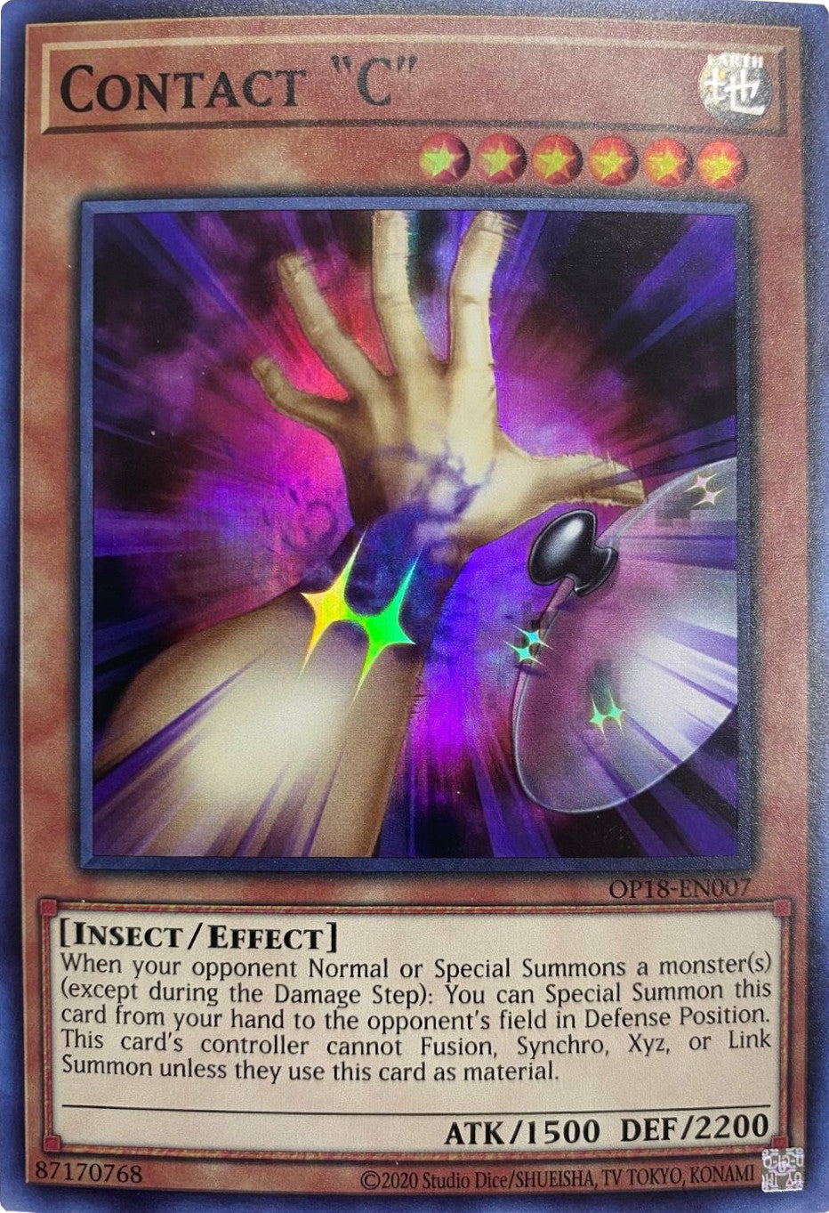 Contact C [OP18-EN007] Super Rare | Jomio and Rueliete's Cards and Comics
