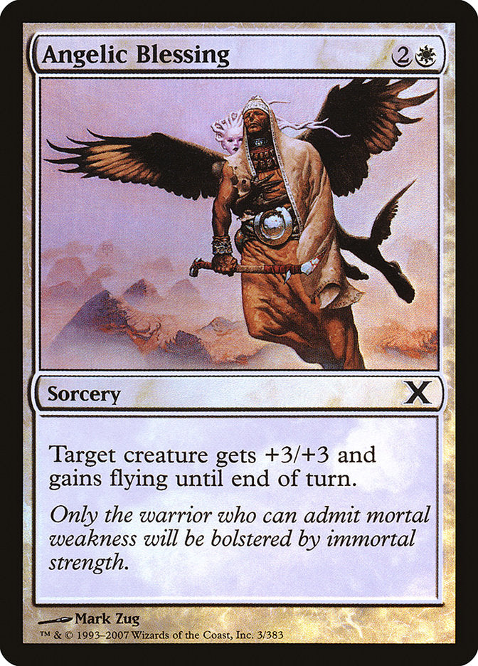 Angelic Blessing (Premium Foil) [Tenth Edition] | Jomio and Rueliete's Cards and Comics