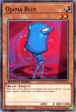 Ojama Blue [SGX1-ENC11] Common | Jomio and Rueliete's Cards and Comics