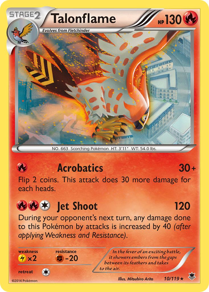 Talonflame (10/119) [XY: Phantom Forces] | Jomio and Rueliete's Cards and Comics