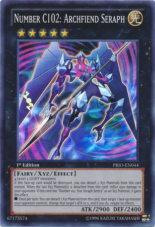 Number C102: Archfiend Seraph [PRIO-EN044] Super Rare | Jomio and Rueliete's Cards and Comics