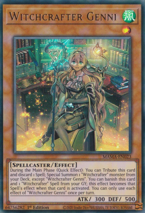 Witchcrafter Genni [MAMA-EN023] Ultra Rare | Jomio and Rueliete's Cards and Comics