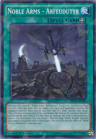 Noble Arms - Arfeudutyr (Shatterfoil) [BP03-EN181] Common | Jomio and Rueliete's Cards and Comics