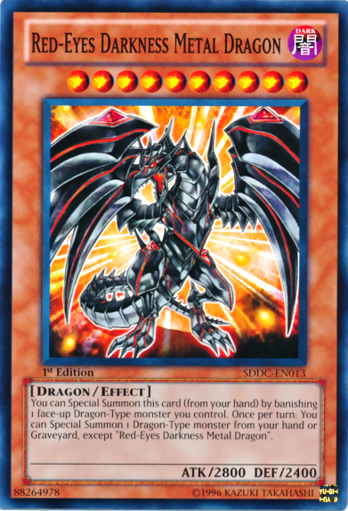 Red-Eyes Darkness Metal Dragon [SDDC-EN013] Common | Jomio and Rueliete's Cards and Comics