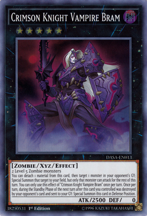 Crimson Knight Vampire Bram [DASA-EN013] Super Rare | Jomio and Rueliete's Cards and Comics