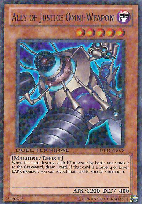 Ally of Justice Omni-Weapon [DT03-EN078] Super Rare | Jomio and Rueliete's Cards and Comics