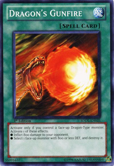 Dragon's Gunfire [SDDL-EN025] Common | Jomio and Rueliete's Cards and Comics