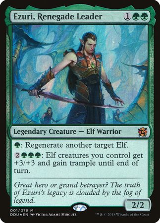 Ezuri, Renegade Leader [Duel Decks: Elves vs. Inventors] | Jomio and Rueliete's Cards and Comics