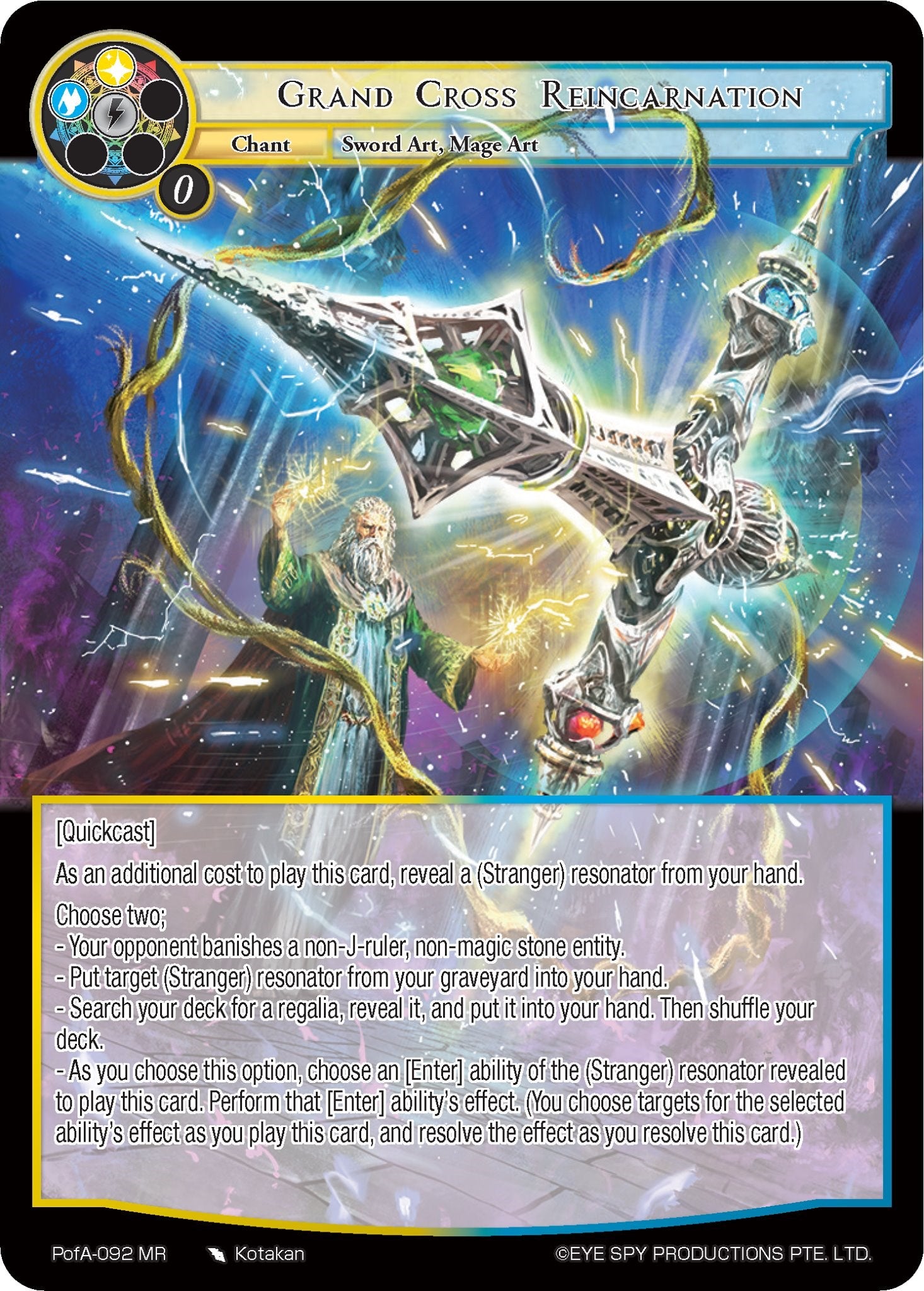 Grand Cross Reincarnation (PofA-092) [Alice Origin IV: Prologue of Attoractia] | Jomio and Rueliete's Cards and Comics