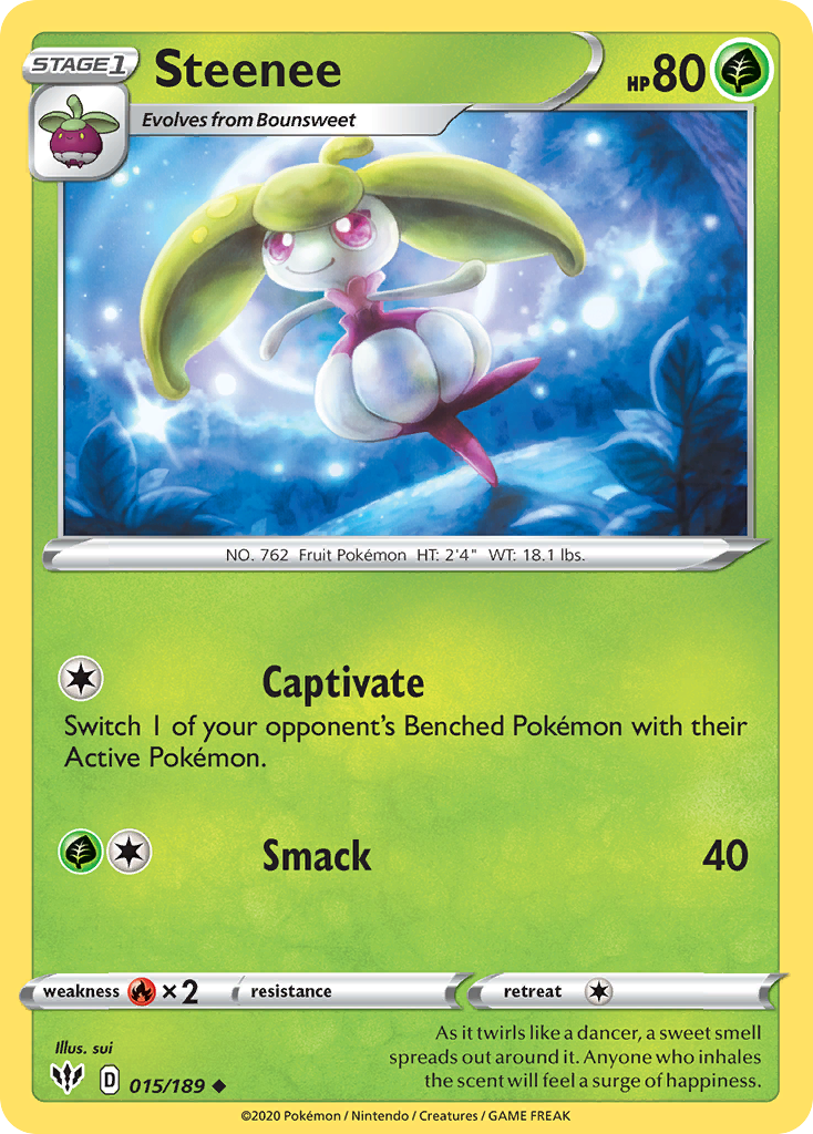 Steenee (015/189) [Sword & Shield: Darkness Ablaze] | Jomio and Rueliete's Cards and Comics