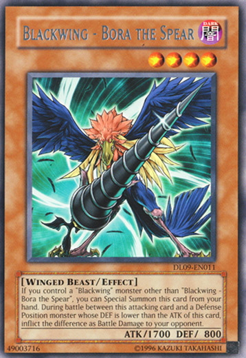 Blackwing - Bora the Spear (Silver) [DL09-EN011] Rare | Jomio and Rueliete's Cards and Comics