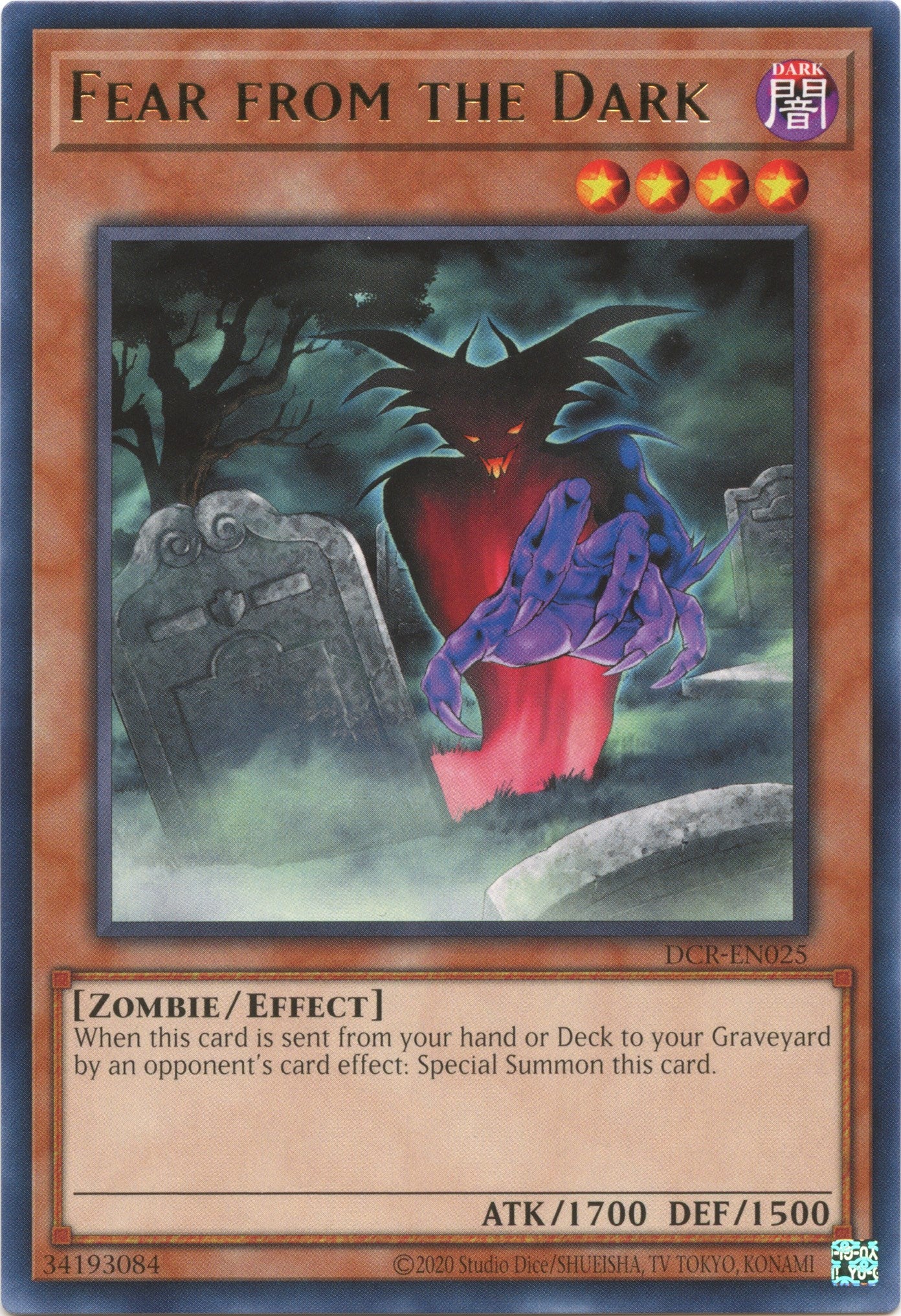 Fear from the Dark (25th Anniversary) [DCR-EN025] Rare | Jomio and Rueliete's Cards and Comics