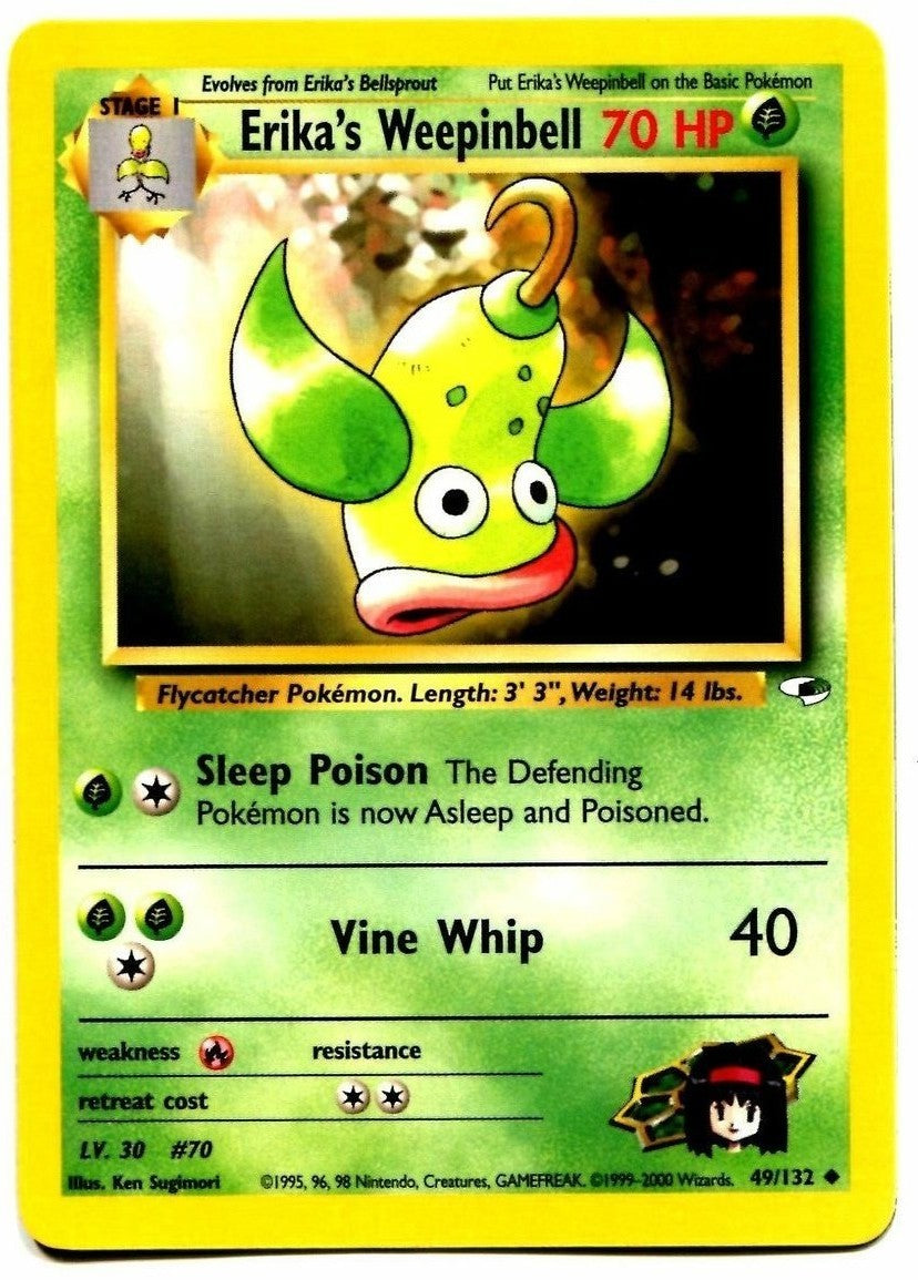 Erika's Weepinbell (49/132) [Gym Heroes Unlimited] | Jomio and Rueliete's Cards and Comics