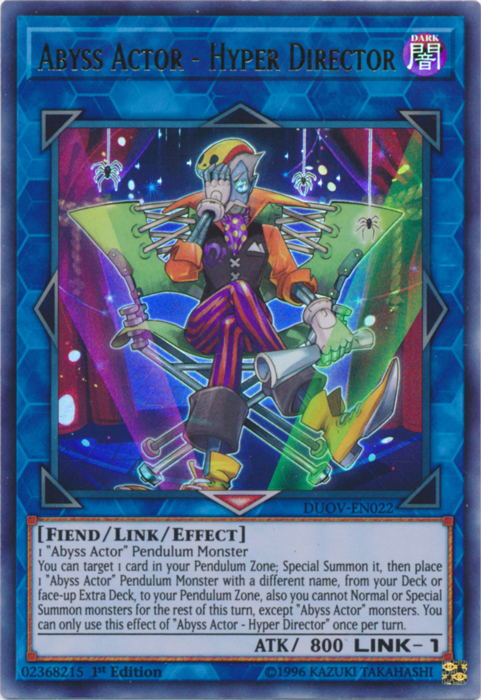 Abyss Actor - Hyper Director [DUOV-EN022] Ultra Rare | Jomio and Rueliete's Cards and Comics
