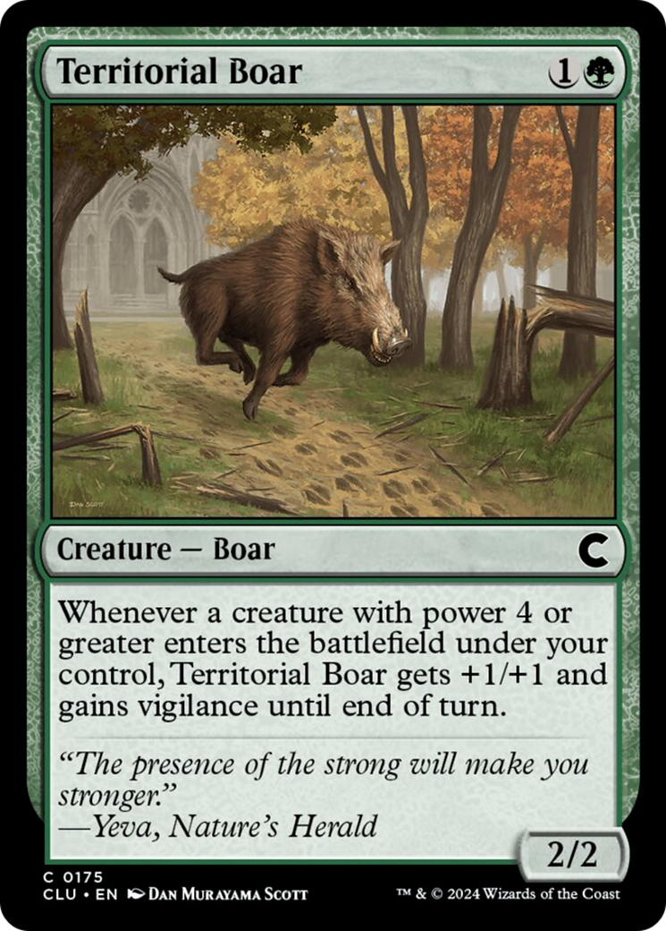 Territorial Boar [Ravnica: Clue Edition] | Jomio and Rueliete's Cards and Comics