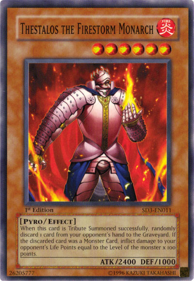 Thestalos the Firestorm Monarch [SD3-EN011] Common | Jomio and Rueliete's Cards and Comics