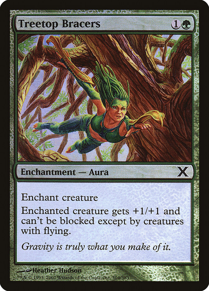 Treetop Bracers (Premium Foil) [Tenth Edition] | Jomio and Rueliete's Cards and Comics