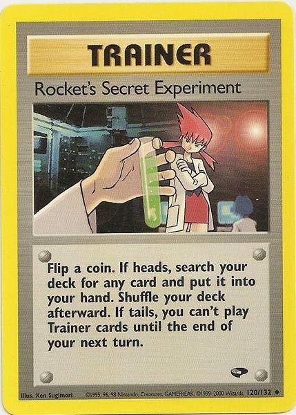 Rocket's Secret Experiment (120/132) [Gym Challenge Unlimited] | Jomio and Rueliete's Cards and Comics