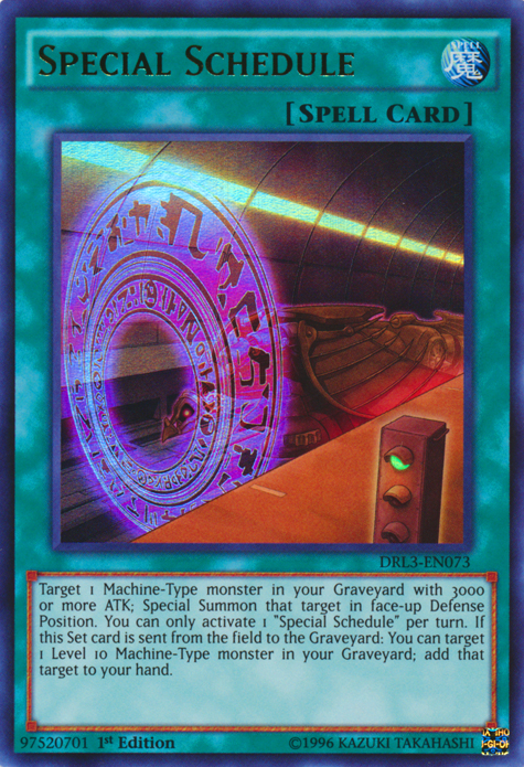 Special Schedule [DRL3-EN073] Ultra Rare | Jomio and Rueliete's Cards and Comics