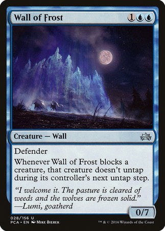 Wall of Frost [Planechase Anthology] | Jomio and Rueliete's Cards and Comics