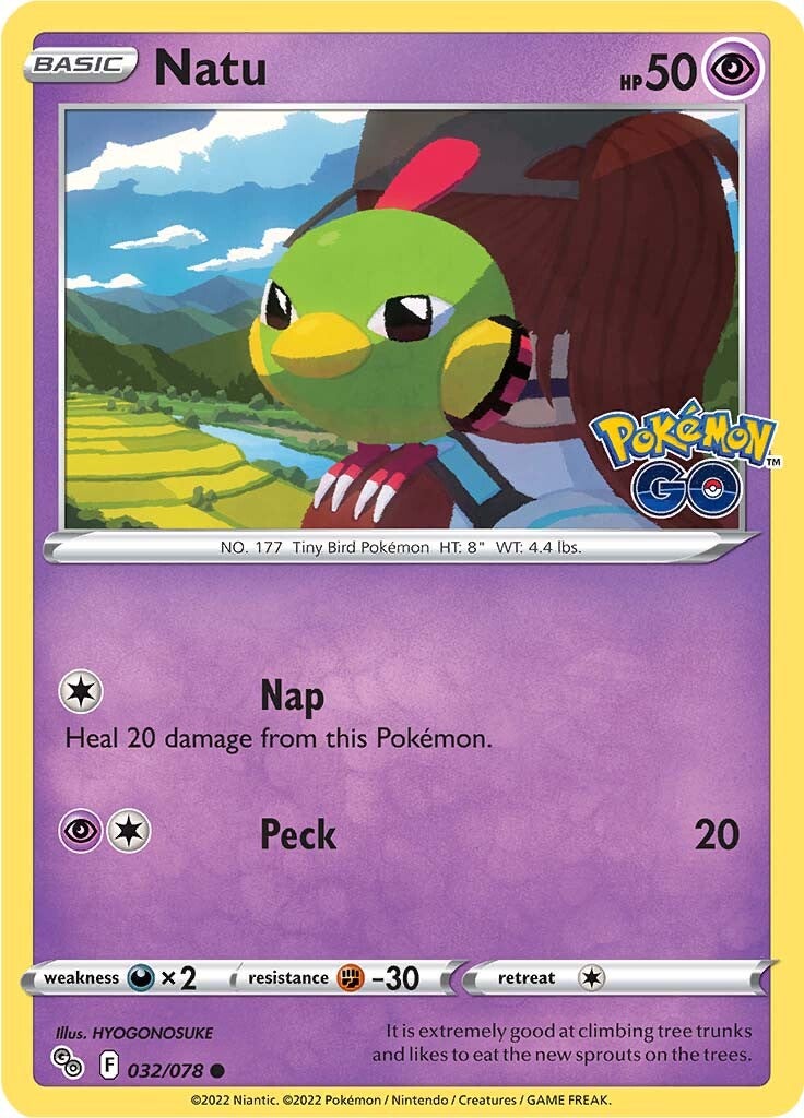 Natu (032/078) [Pokémon GO] | Jomio and Rueliete's Cards and Comics