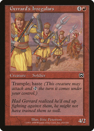 Gerrard's Irregulars [Mercadian Masques] | Jomio and Rueliete's Cards and Comics