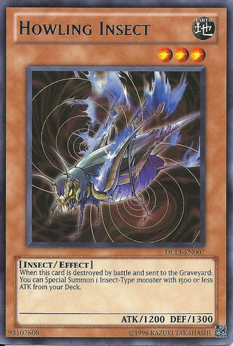 Howling Insect (Blue) [DL13-EN007] Rare | Jomio and Rueliete's Cards and Comics