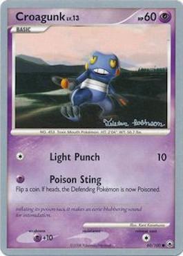 Croagunk LV.13 (60/100) (Intimidation - Tristan Robinson) [World Championships 2008] | Jomio and Rueliete's Cards and Comics