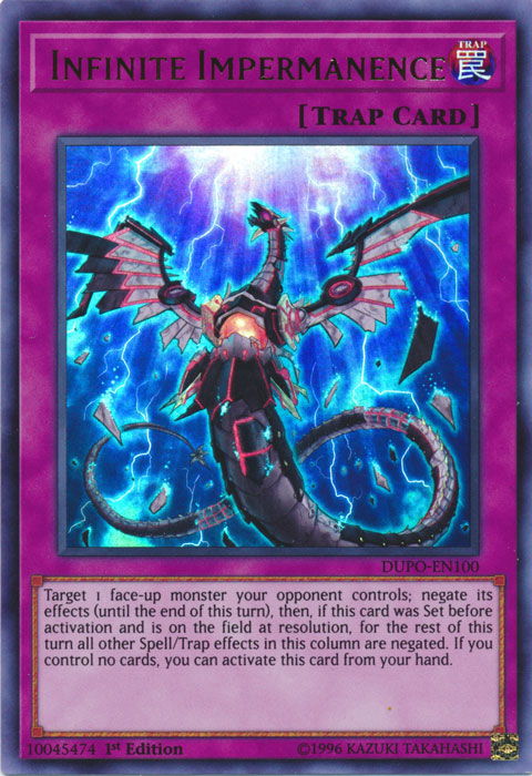 Infinite Impermanence [DUPO-EN100] Ultra Rare | Jomio and Rueliete's Cards and Comics
