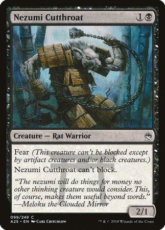 Nezumi Cutthroat [Masters 25] | Jomio and Rueliete's Cards and Comics