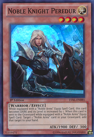 Noble Knight Peredur [LVAL-EN085] Super Rare | Jomio and Rueliete's Cards and Comics