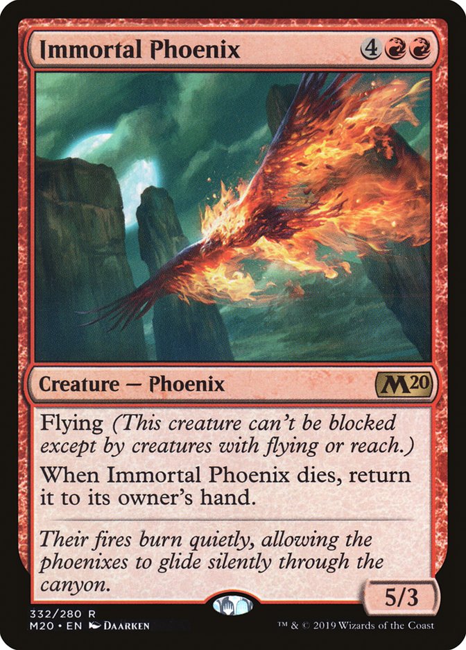 Immortal Phoenix [Core Set 2020] | Jomio and Rueliete's Cards and Comics