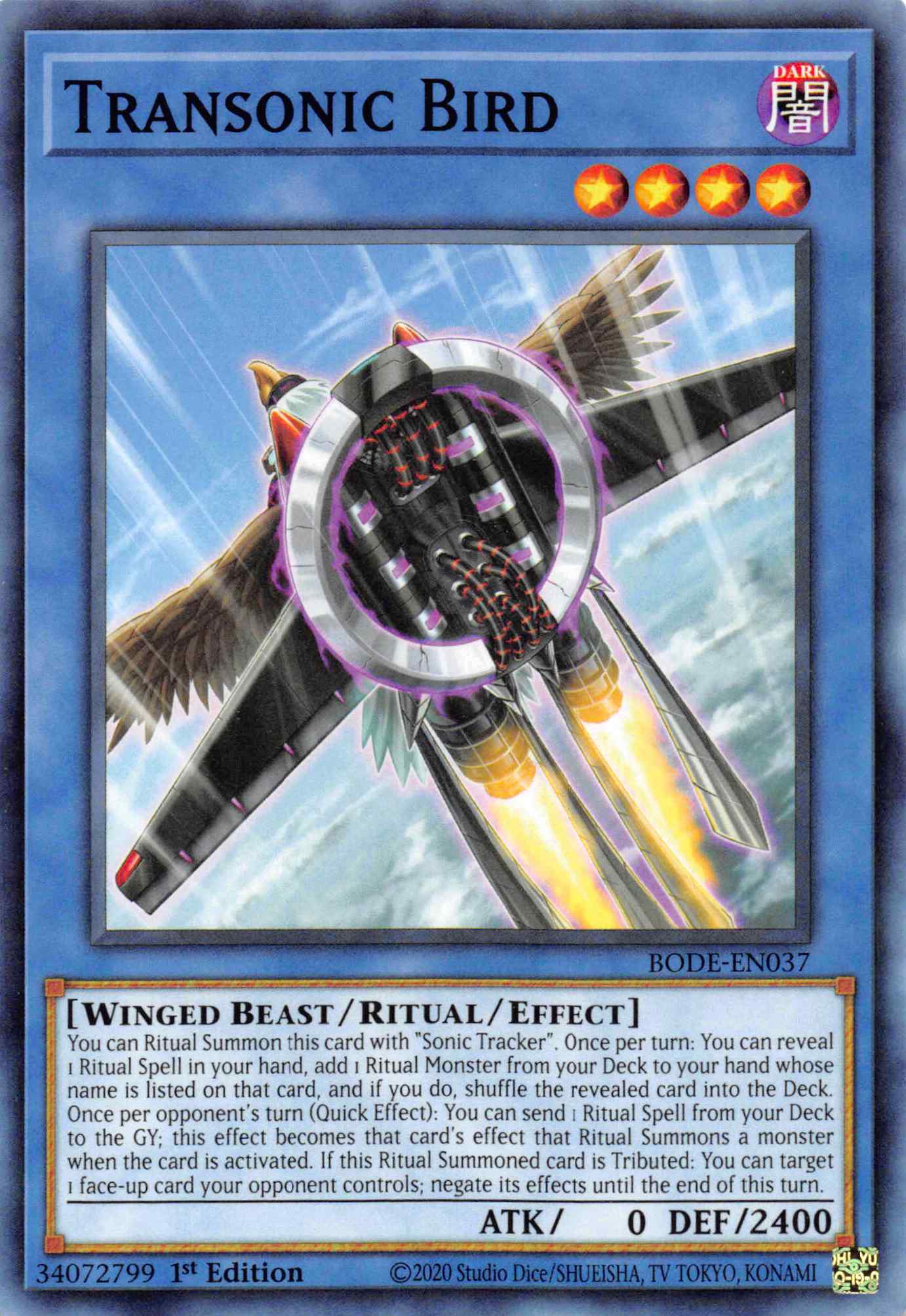 Transonic Bird [BODE-EN037] Common | Jomio and Rueliete's Cards and Comics