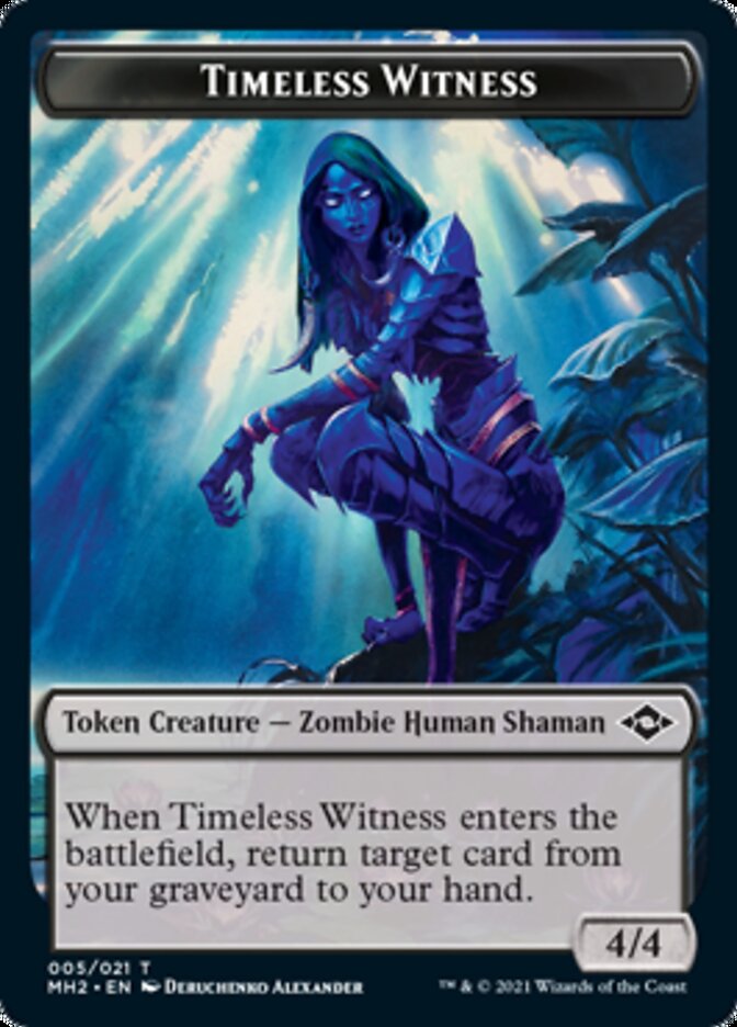 Timeless Witness Token [Modern Horizons 2 Tokens] | Jomio and Rueliete's Cards and Comics