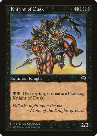 Knight of Dusk [Tempest] | Jomio and Rueliete's Cards and Comics