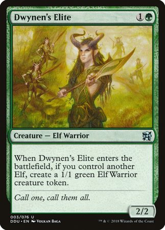 Dwynen's Elite [Duel Decks: Elves vs. Inventors] | Jomio and Rueliete's Cards and Comics