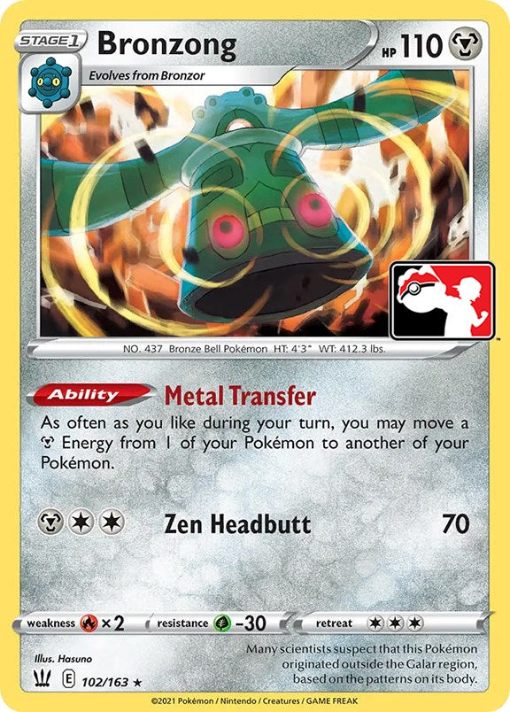 Bronzong (102/163) [Prize Pack Series One] | Jomio and Rueliete's Cards and Comics