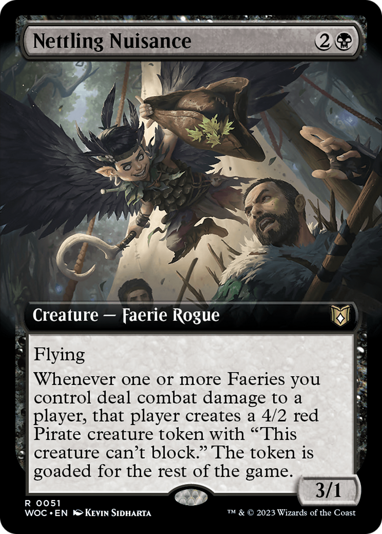 Nettling Nuisance (Extended Art) [Wilds of Eldraine Commander] | Jomio and Rueliete's Cards and Comics