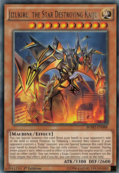 Jizukiru, the Star Destroying Kaiju [BOSH-EN088] Rare | Jomio and Rueliete's Cards and Comics